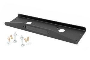 Mahindra ROXOR All-Weather Winch Plate - Front - Rough Country - Bolt-On - Black - 2022